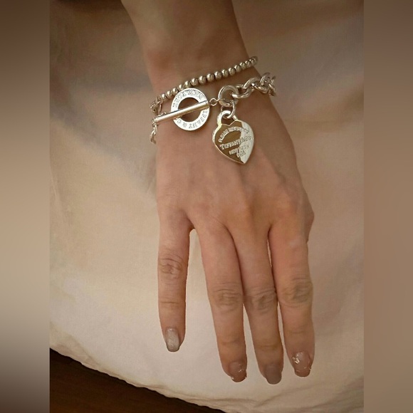 Tiffany & Co. Silver Heart Tag Bracelet - Picture 3 of 3